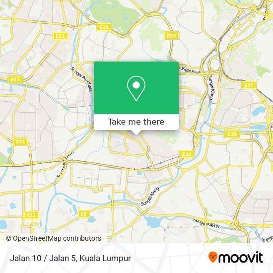 Jalan 10 / Jalan 5 map