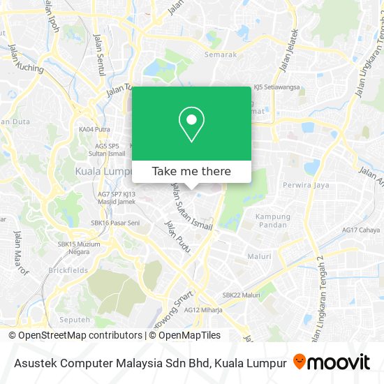 Asustek Computer Malaysia Sdn Bhd map