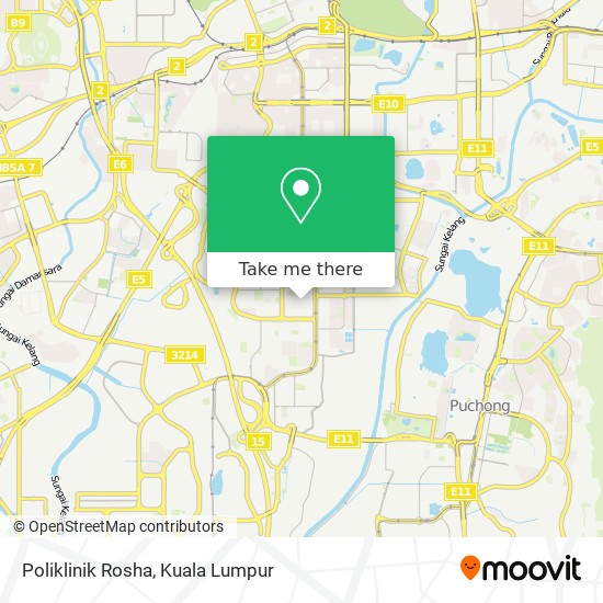 Poliklinik Rosha map