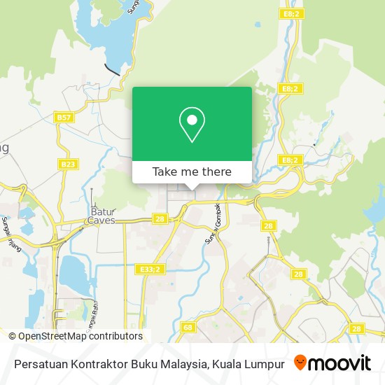 Peta Persatuan Kontraktor Buku Malaysia