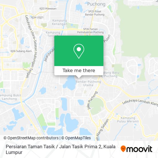 Persiaran Taman Tasik / Jalan Tasik Prima 2 map