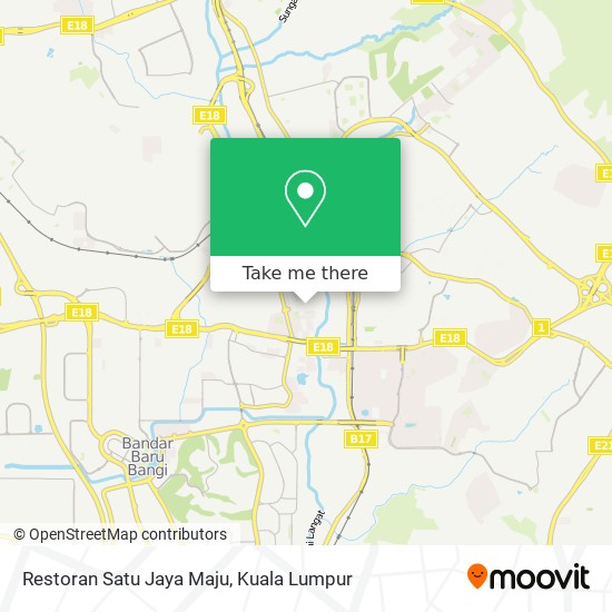 Restoran Satu Jaya Maju map