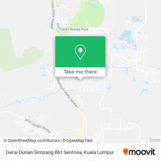 Peta Gerai Durian Simpang Bkt Sentosa