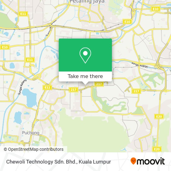 Chewoli Technology Sdn. Bhd. map