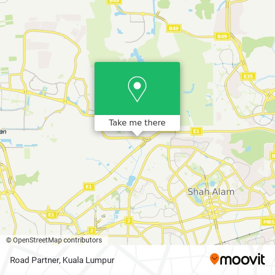 Road Partner map