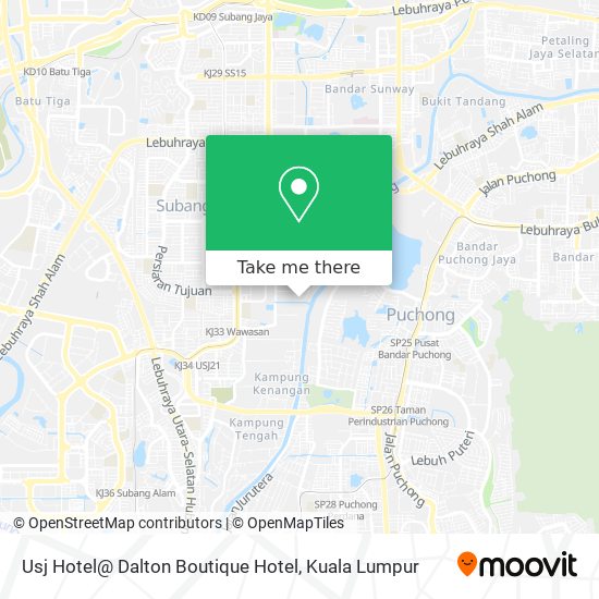 Usj Hotel@ Dalton Boutique Hotel map