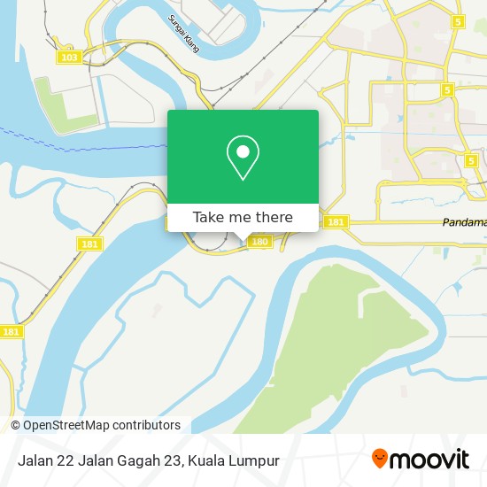 Peta Jalan 22 Jalan Gagah 23