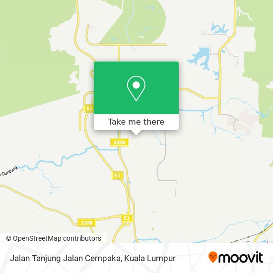 Peta Jalan Tanjung Jalan Cempaka