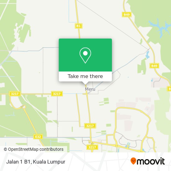 Jalan 1 B1 map