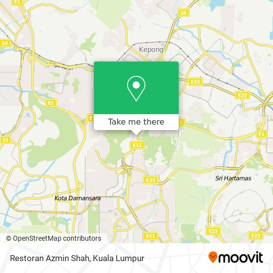 Restoran Azmin Shah map