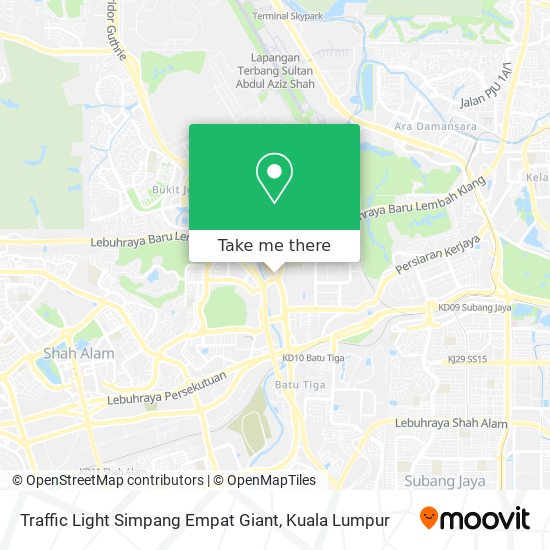 Traffic Light Simpang Empat Giant map
