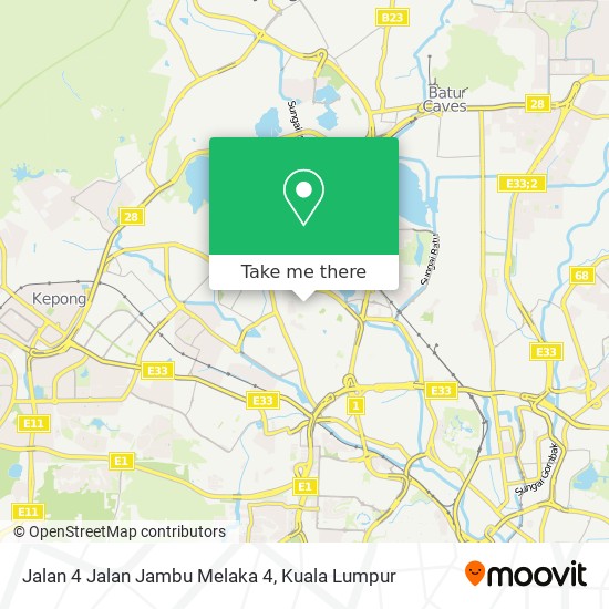 Jalan 4 Jalan Jambu Melaka 4 map