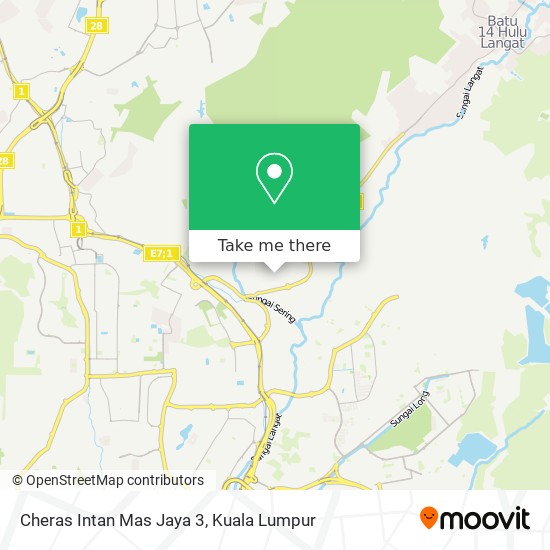 Cheras Intan Mas Jaya 3 map