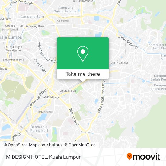 M DESIGN HOTEL map