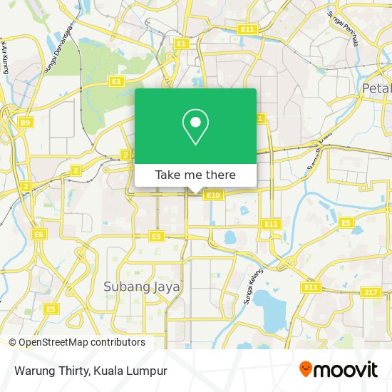 Warung Thirty map