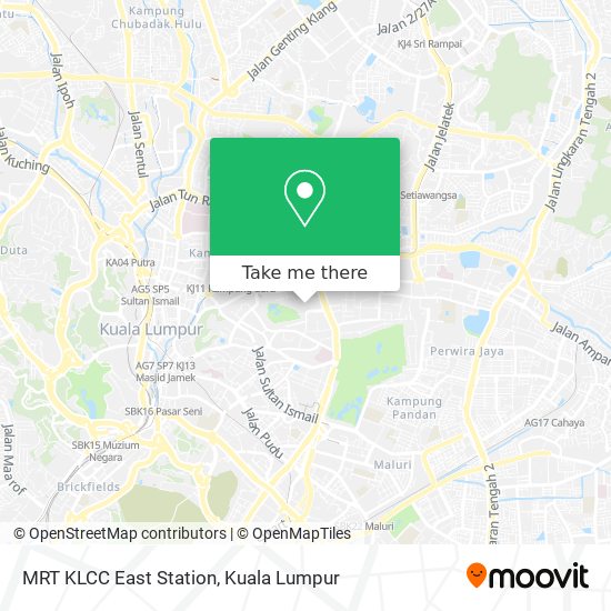 Peta MRT KLCC East Station