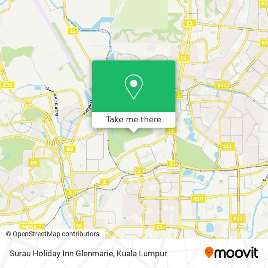 Surau Holiday Inn Glenmarie map
