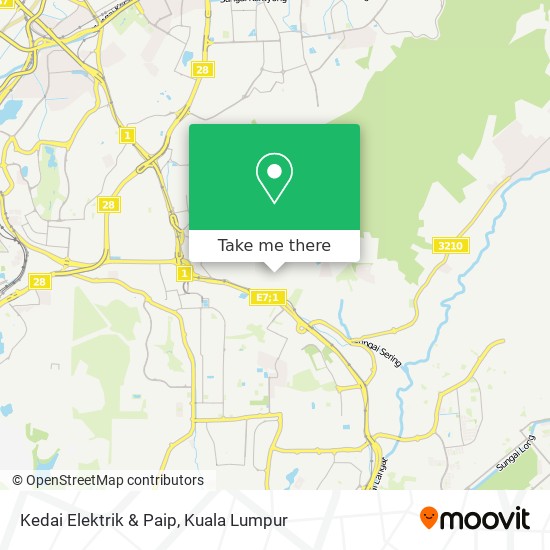 Kedai Elektrik & Paip map