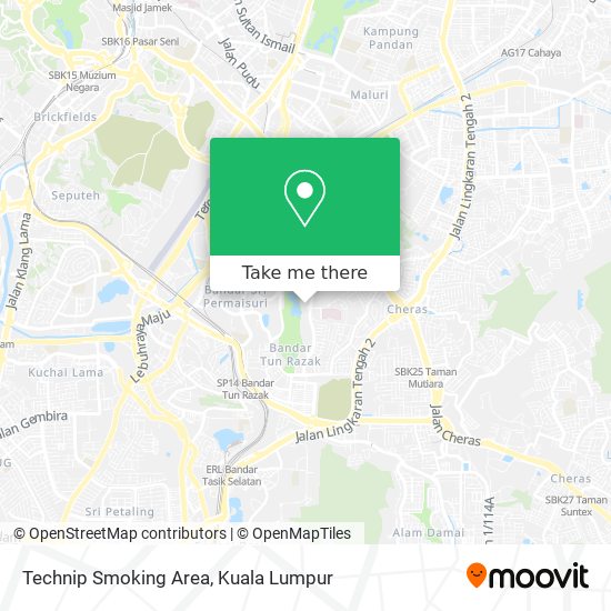 Technip Smoking Area map