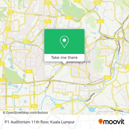 P1 Auditorium 11th floor map