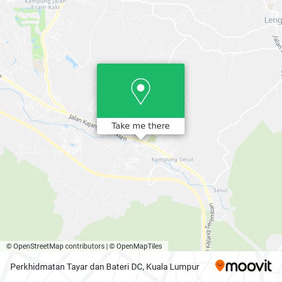 Perkhidmatan Tayar dan Bateri DC map