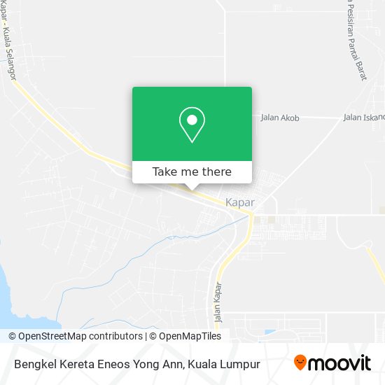 Bengkel Kereta Eneos Yong Ann map