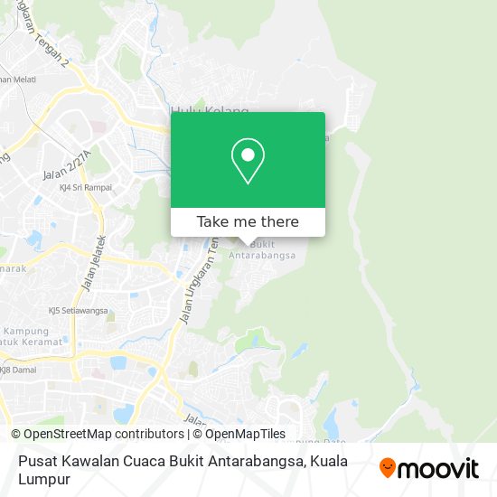Pusat Kawalan Cuaca Bukit Antarabangsa map