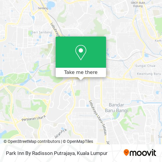 Peta Park Inn By Radisson Putrajaya