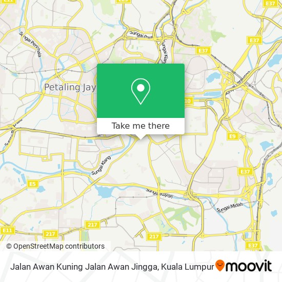 Peta Jalan Awan Kuning Jalan Awan Jingga