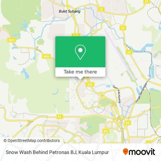 Snow Wash Behind Petronas BJ map