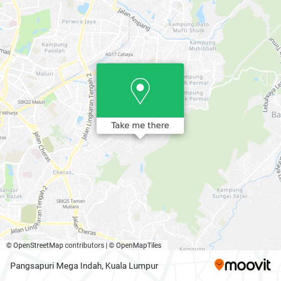 Pangsapuri Mega Indah map