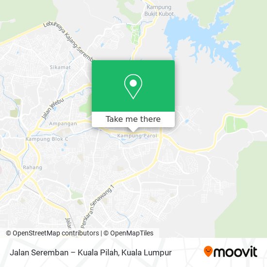 Jalan Seremban – Kuala Pilah map