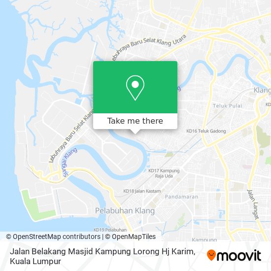 Jalan Belakang Masjid Kampung Lorong Hj Karim map