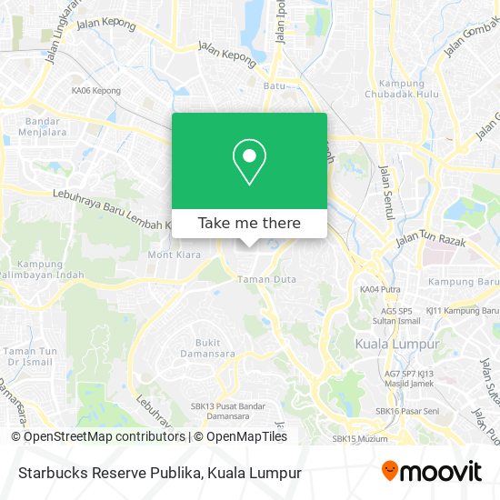 Starbucks Reserve Publika map