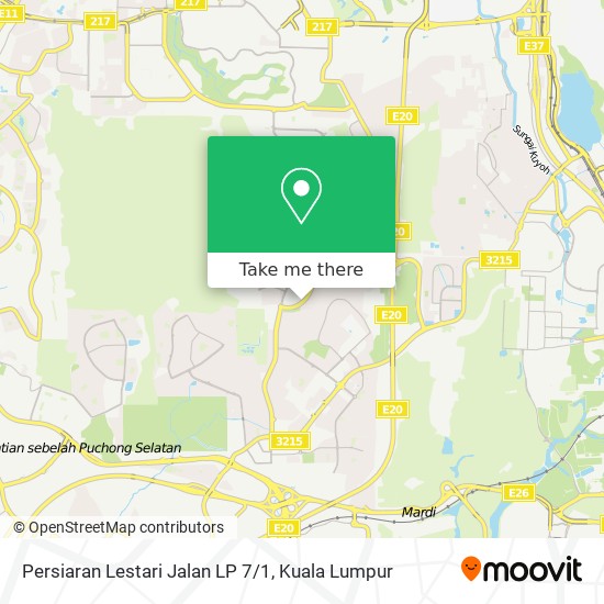 Persiaran Lestari Jalan LP 7/1 map