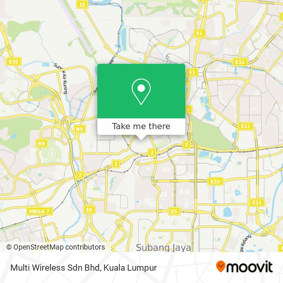 Multi Wireless Sdn Bhd map