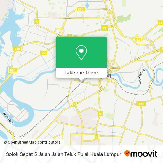 Peta Solok Sepat 5 Jalan Jalan Teluk Pulai