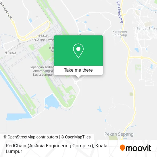 RedChain (AirAsia Engineering Complex) map