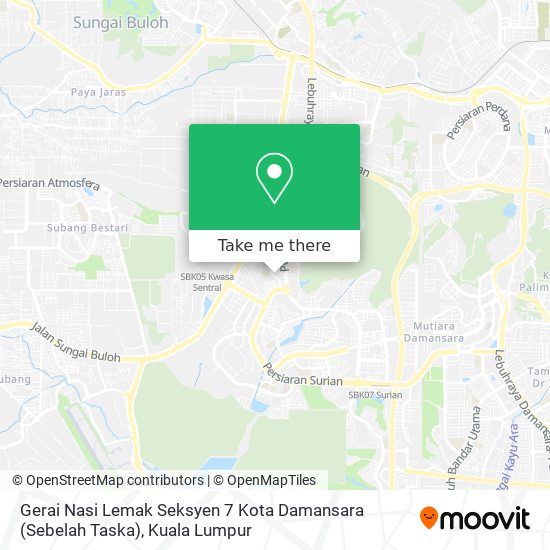 Gerai Nasi Lemak Seksyen 7 Kota Damansara (Sebelah Taska) map