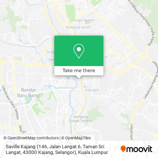 Peta Saville Kajang (146, Jalan Langat 6, Taman Sri Langat, 43000 Kajang, Selangor)