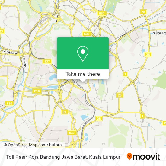 Toll Pasir Koja Bandung Jawa Barat map