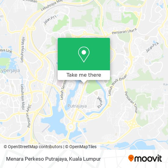 Menara Perkeso Putrajaya map