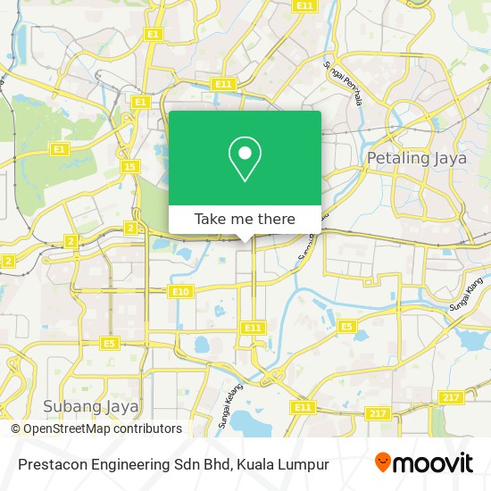 Prestacon Engineering Sdn Bhd map