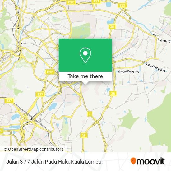 Jalan 3 / / Jalan Pudu Hulu map