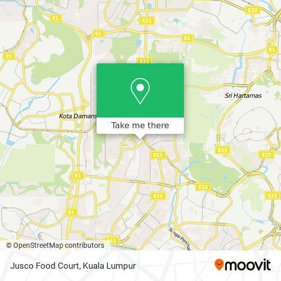 Jusco Food Court map