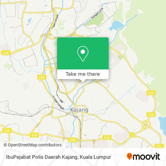 IbuPejabat Polis Daerah Kajang map