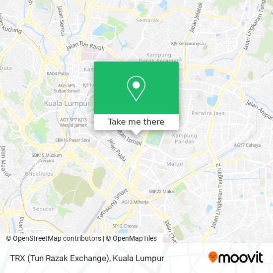 Peta TRX (Tun Razak Exchange)