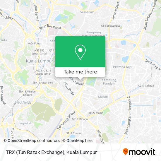 TRX (Tun Razak Exchange) map