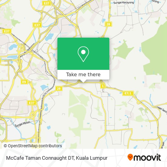 McCafe Taman Connaught DT map