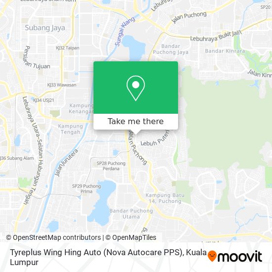 如何坐公交或捷运和轻快铁去puchong的tyreplus Wing Hing Auto Nova Autocare Pps